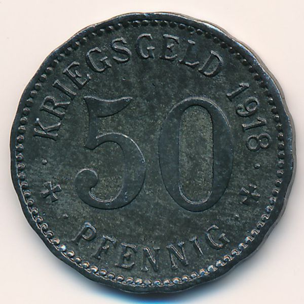 Хаген., 50 пфеннигов (1918 г.)