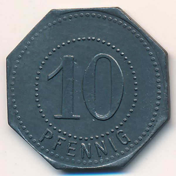 Хамборн., 10 пфеннигов (1917 г.)