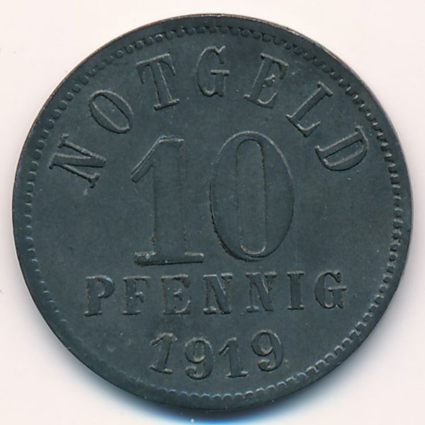 Киссинген., 10 пфеннигов (1919 г.)