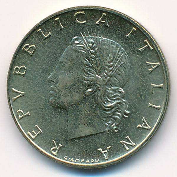 Италия, 20 лир (1986 г.)