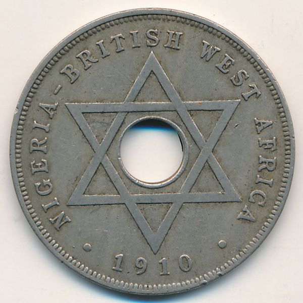 Британская Западная Африка, 1 пенни (1910 г.)