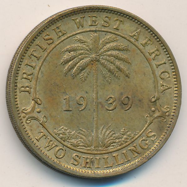 Британская Западная Африка, 2 шиллинга (1939 г.)
