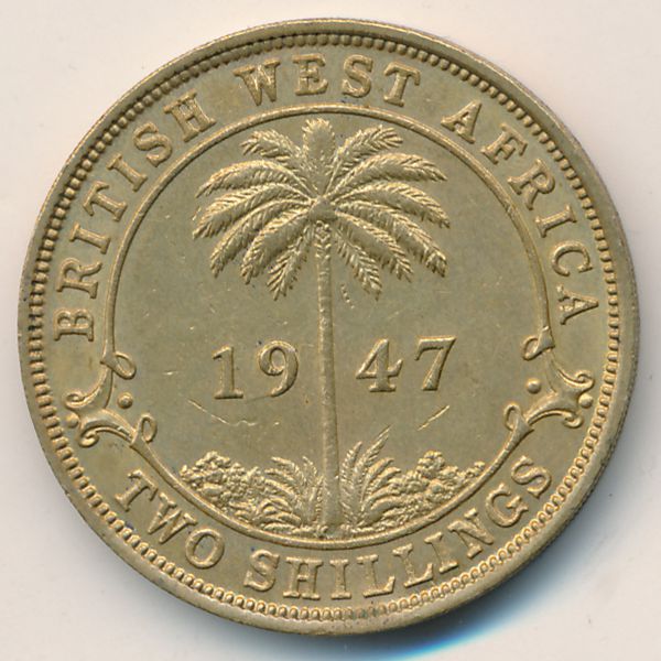 Британская Западная Африка, 2 шиллинга (1947 г.)