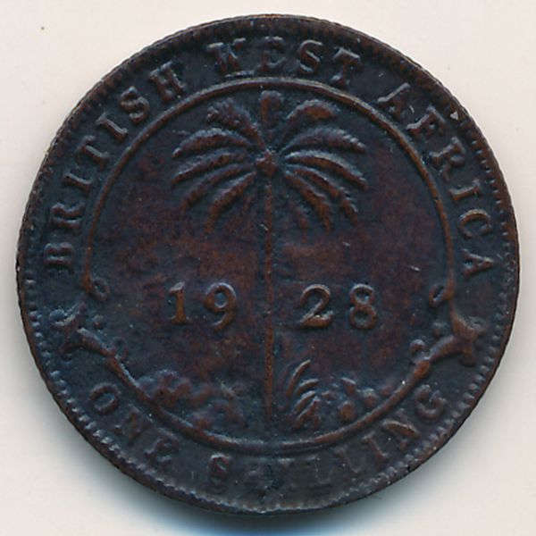 Британская Западная Африка, 1 шиллинг (1928 г.)