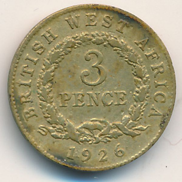 Британская Западная Африка, 3 пенса (1926 г.)