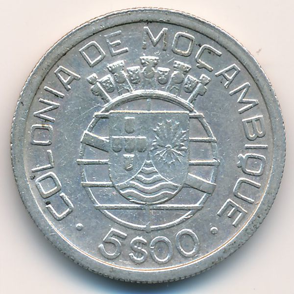 Мозамбик, 5 эскудо (1938 г.)