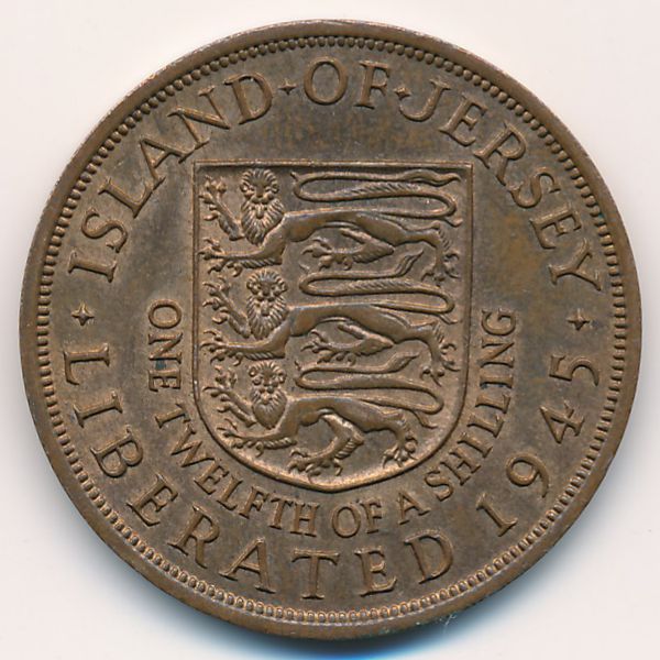 Джерси, 1/12 шиллинга (1945 г.)