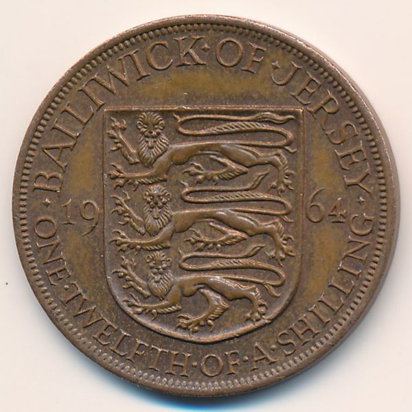 Джерси, 1/12 шиллинга (1964 г.)