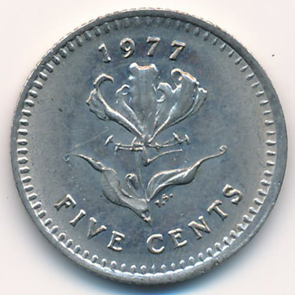 Родезия, 5 центов (1977 г.)