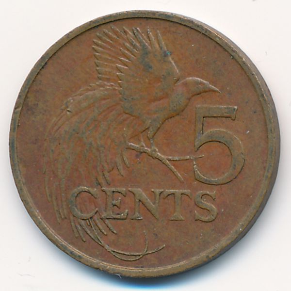 Тринидад и Тобаго, 5 центов (1977 г.)