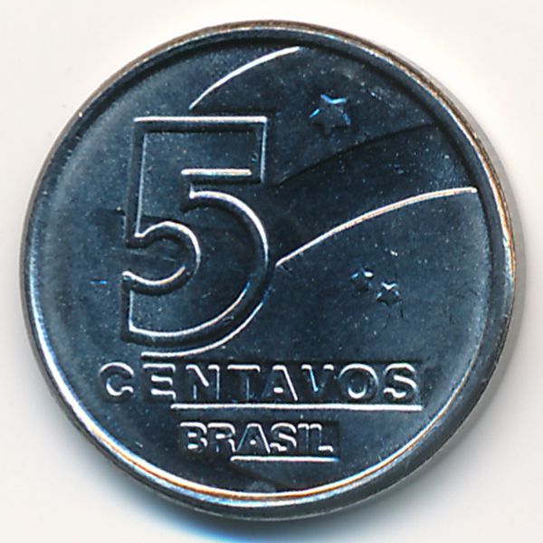 Бразилия, 5 сентаво (1989 г.)