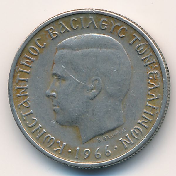 Греция, 1 драхма (1966 г.)