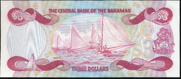 Багамские острова, 3 доллара (1974 г.)