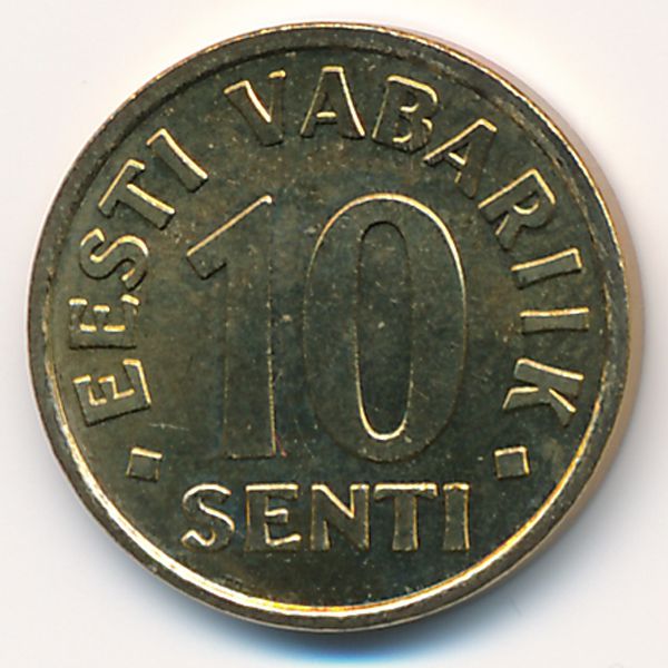 Эстония, 10 сентов (2008 г.)