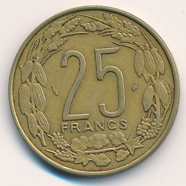 Центральная Африка, 25 франков (1984 г.)