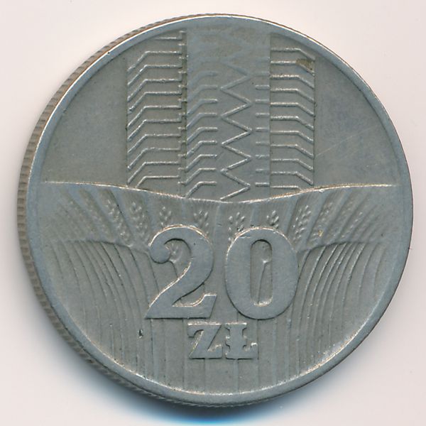 Польша, 20 злотых (1974 г.)