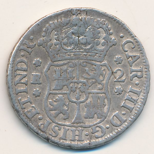Боливия, 2 реала (1770 г.)