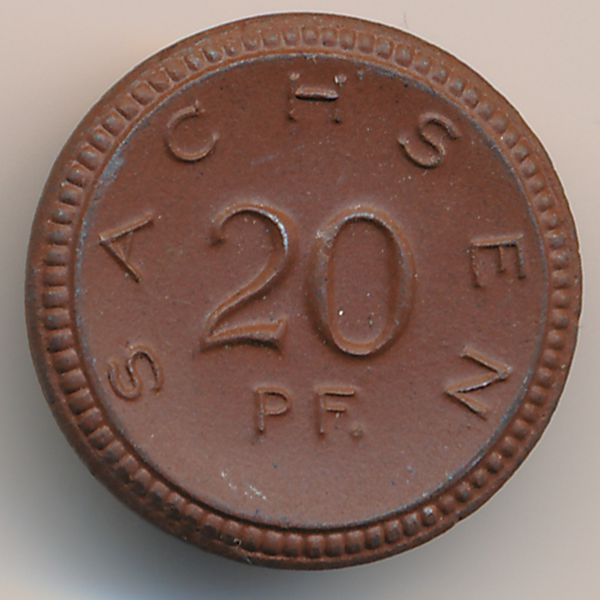 Саксония., 20 пфеннигов (1921 г.)