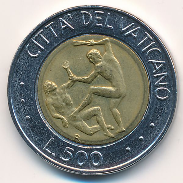 Ватикан, 500 лир (1995 г.)