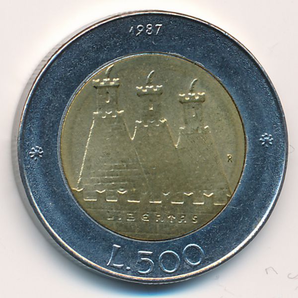 Сан-Марино, 500 лир (1987 г.)