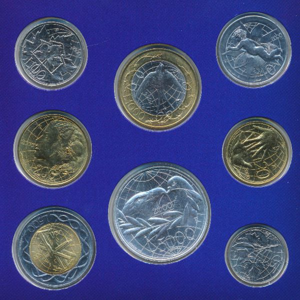 Сан-Марино, Набор монет (2000 г.)