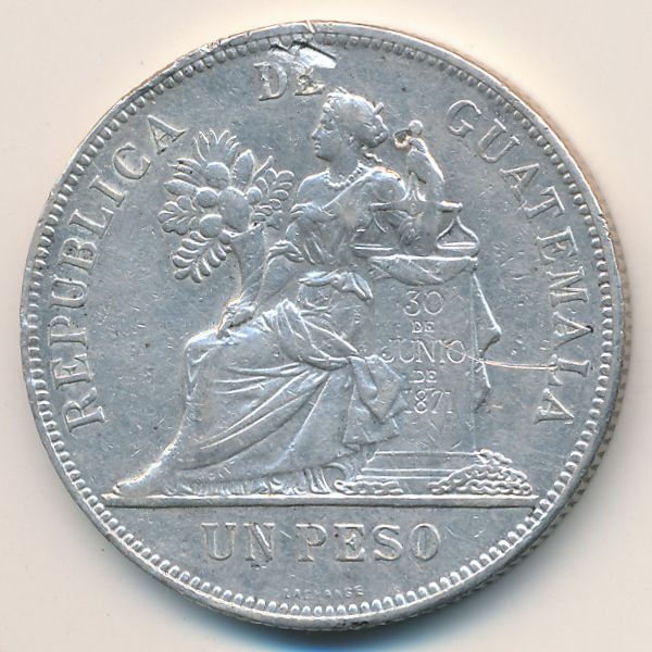 Гватемала, 1 песо (1897 г.)