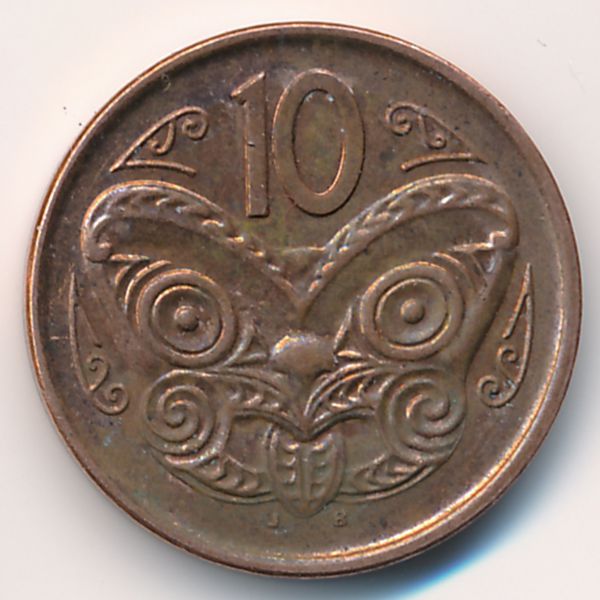 Новая Зеландия, 10 центов (2011 г.)