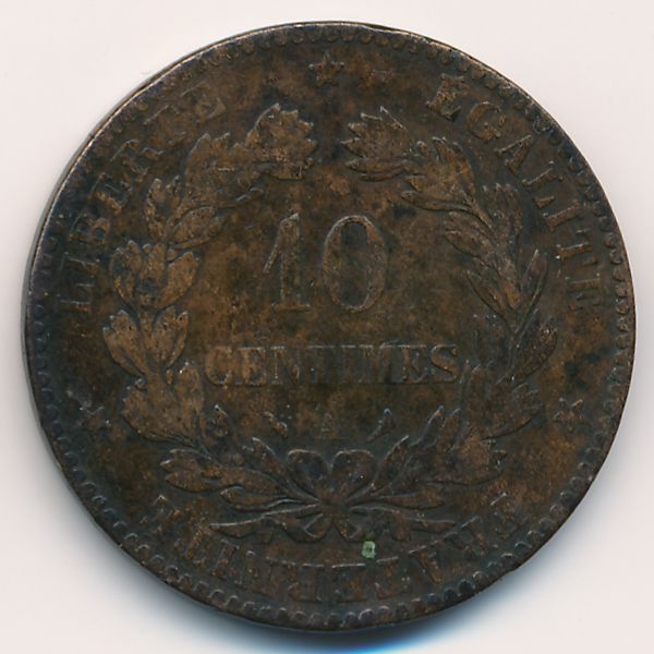 Франция, 10 сентим (1897 г.)