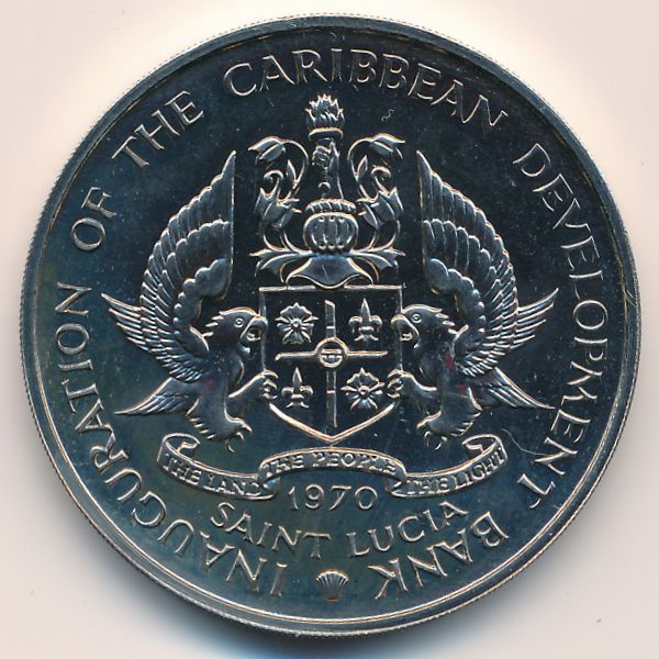 Остров Сент-Люсия, 4 доллара (1970 г.)