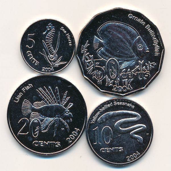 Кокосовые острова, Набор монет (2004 г.)