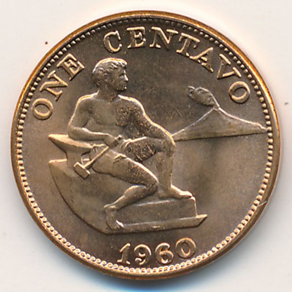 Филиппины, 1 сентаво (1960 г.)