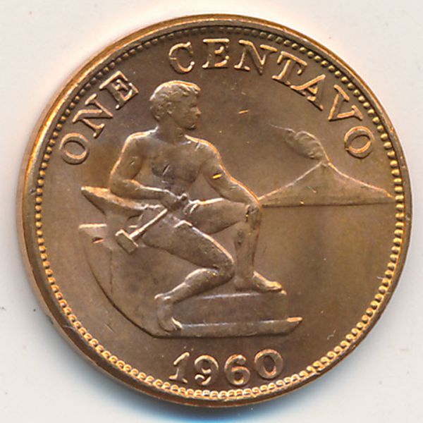 Филиппины, 1 сентаво (1960 г.)