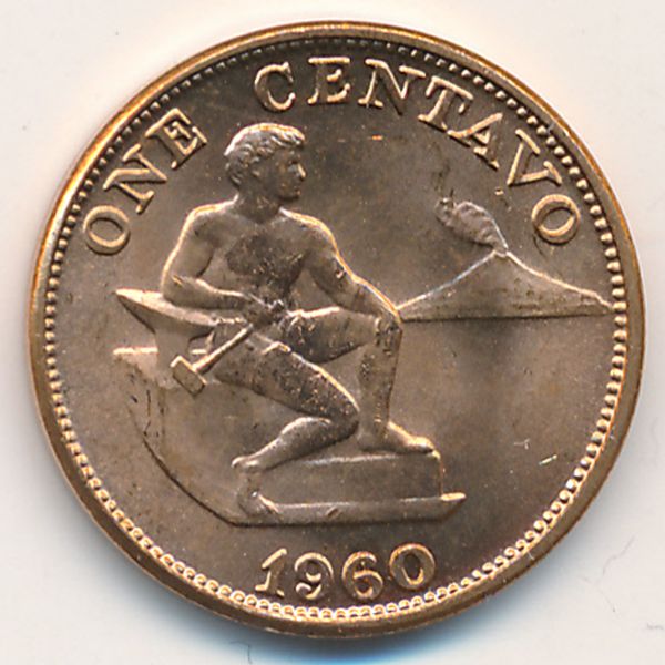 Филиппины, 1 сентаво (1960 г.)