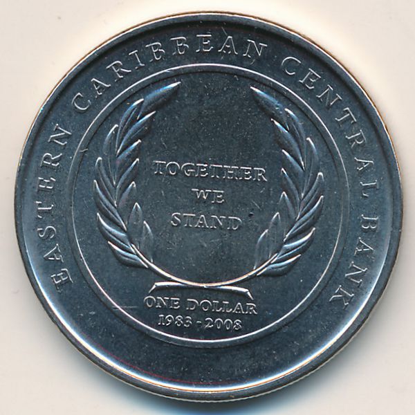 Восточные Карибы, 1 доллар (2008 г.)