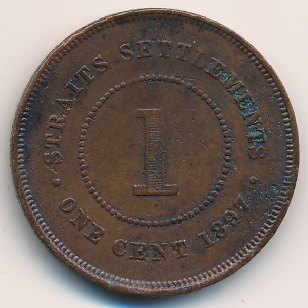 Стрейтс-Сетлментс, 1 цент (1897 г.)