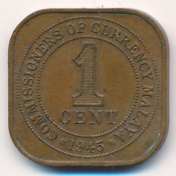 Малайя, 1 цент (1945 г.)