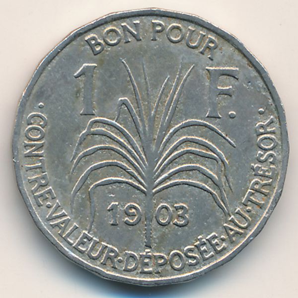 Гваделупа, 1 франк (1903 г.)