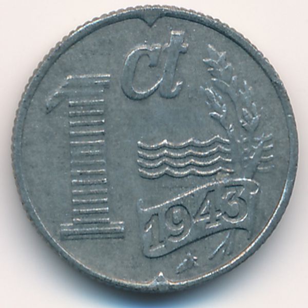 Нидерланды, 1 цент (1943 г.)