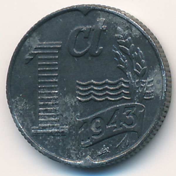 Нидерланды, 1 цент (1943 г.)