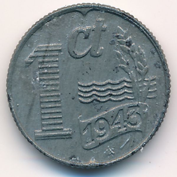 Нидерланды, 1 цент (1943 г.)