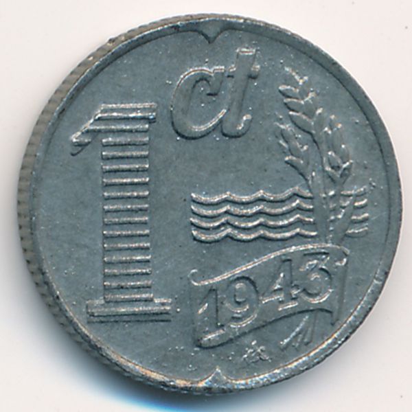 Нидерланды, 1 цент (1943 г.)