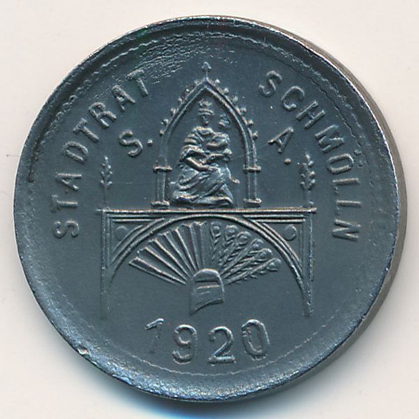 Шмёльн., 10 пфеннигов (1920 г.)