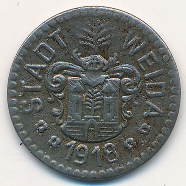 Вайда., 5 пфеннигов (1918 г.)