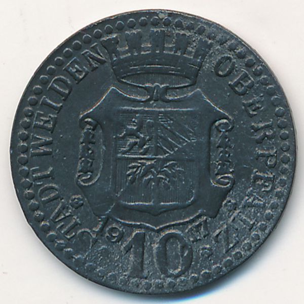 Вайден., 10 пфеннигов (1917 г.)