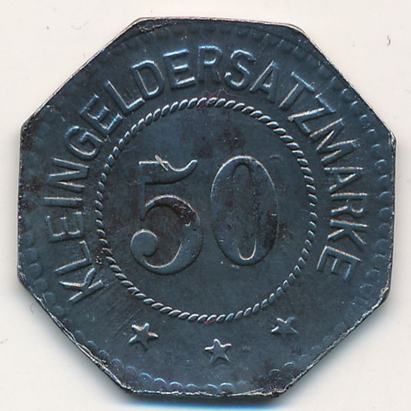Торгау., 50 пфеннигов (1917 г.)
