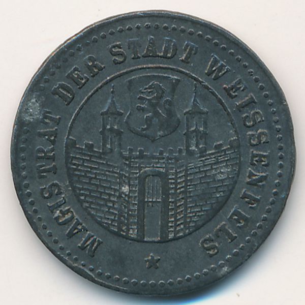 Вайсенбург., 10 пфеннигов (1917 г.)