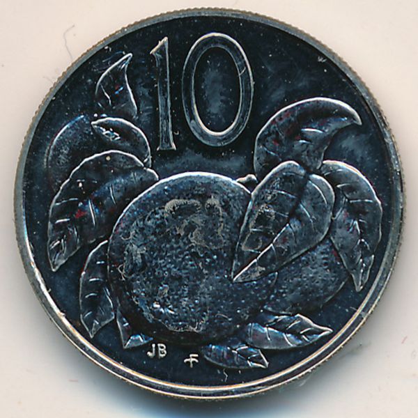 Острова Кука, 10 центов (1976 г.)