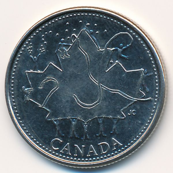 Канада, 25 центов (2002 г.)