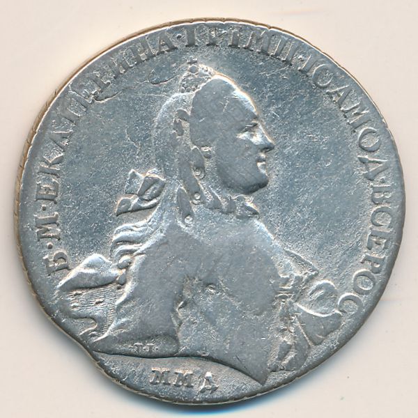 Екатерина II (1762—1796), 1 рубль (1762 г.)