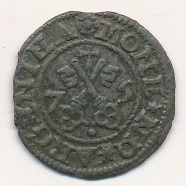Рига, 1 шиллинг (1575 г.)